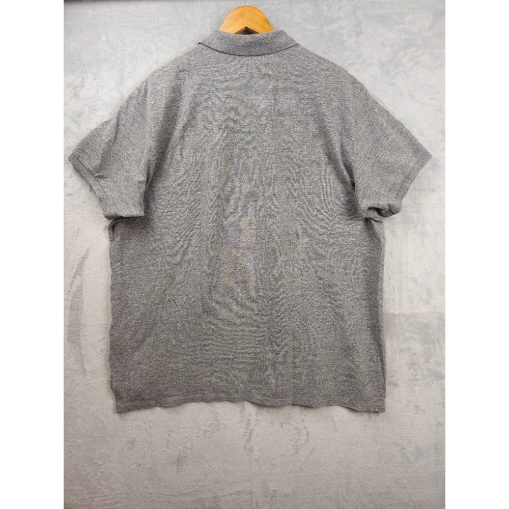 Vintage‎ Polo Ralph Lauren Polo Shirt Mens XXL Gray Big Pony Rugby Custom Fit